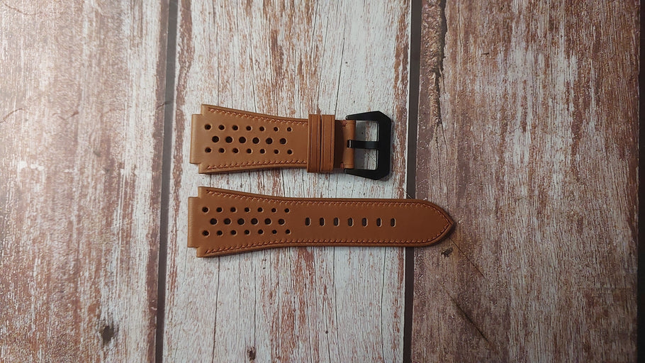 Brown Barenia Leather Bell and Ross Strap For BR01, BR03, BR S, BR-X1