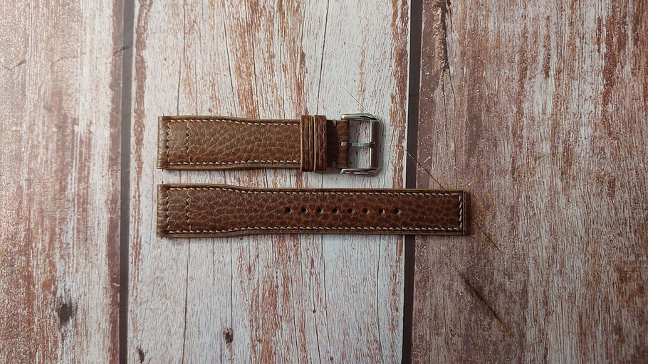 Gray Dollaro Custom Leather Strap