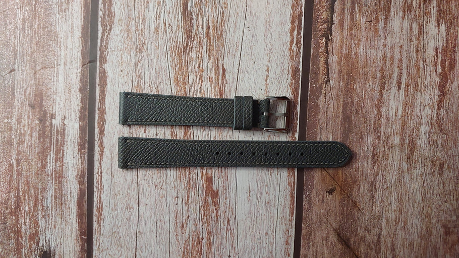 Gris Meyer Epsom Leather Strap For Seiko JDM - Kakume Watch