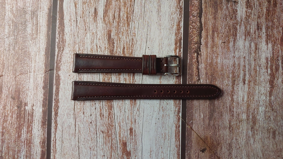 Dark Brown Badalassi Wax Custom Leather Strap