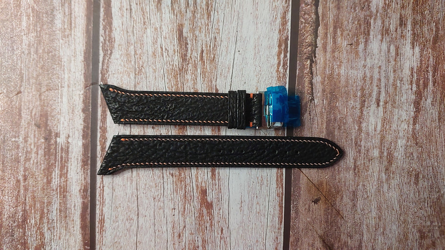 Black Sharkskin Hamilton Ventura XXL Custom Strap