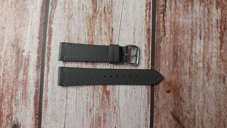 Gris Meyer Epsom Leather Strap