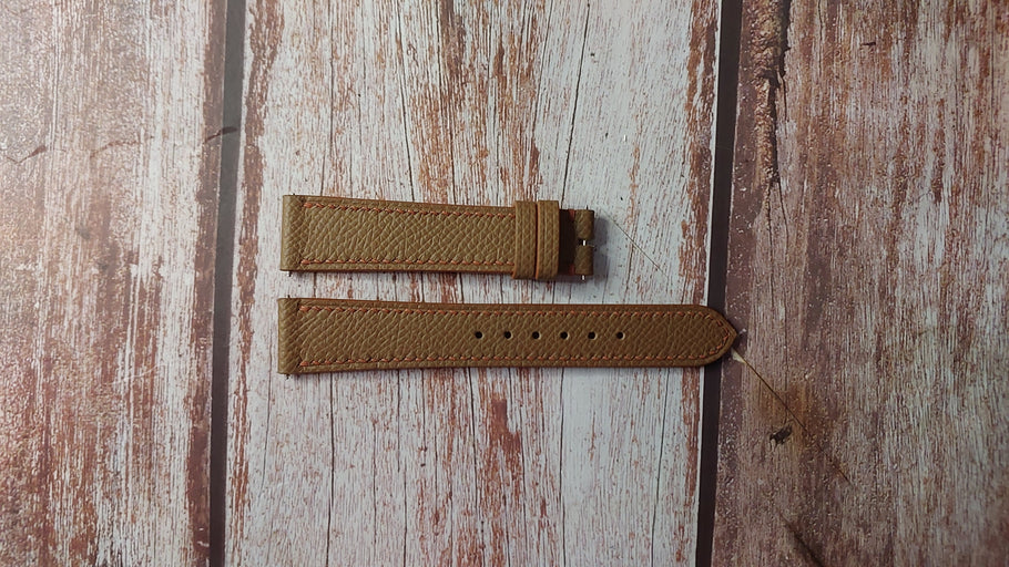 Brown Epsom Custom Leather Strap