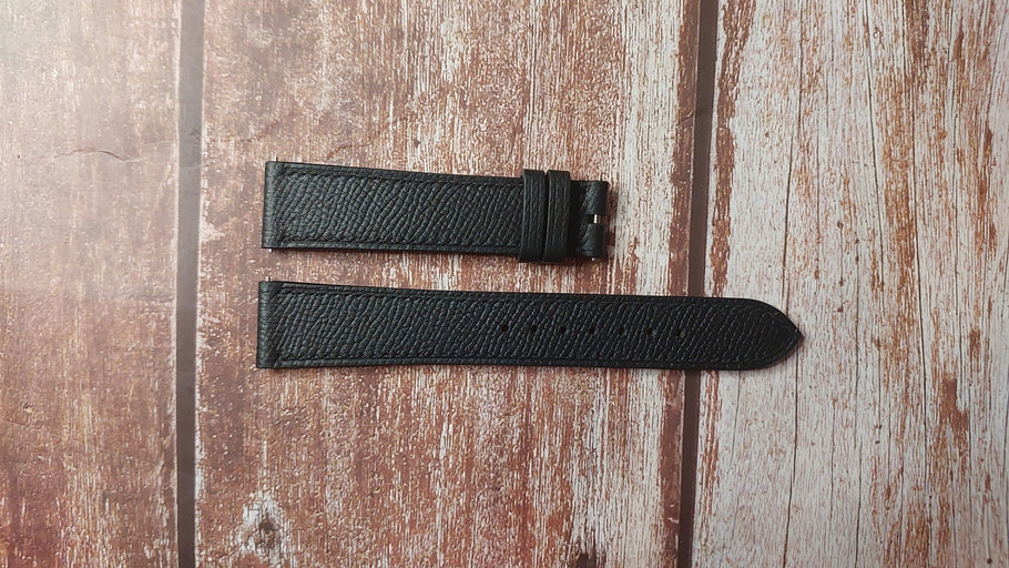 Black Epsom Custom Leather Strap