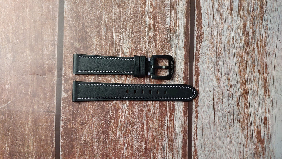 Black Swift Custom Leather Strap