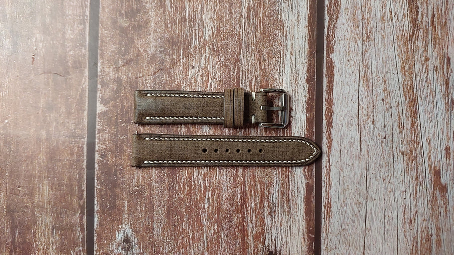 T - Moro Italian Babele Linen Custom Leather Strap