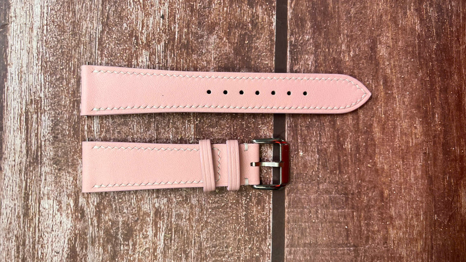 Swift Leather Watch Strap - Pink