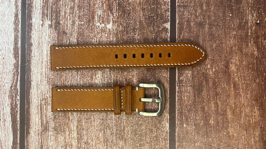 Maya Leather Watch Strap - Whisky