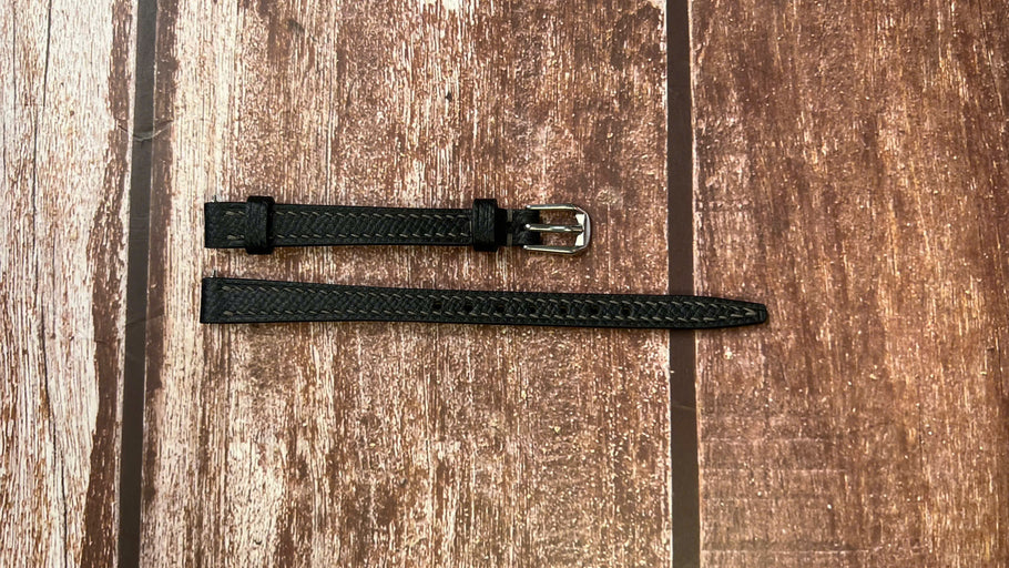 Epsom Leather Watch Strap - Black