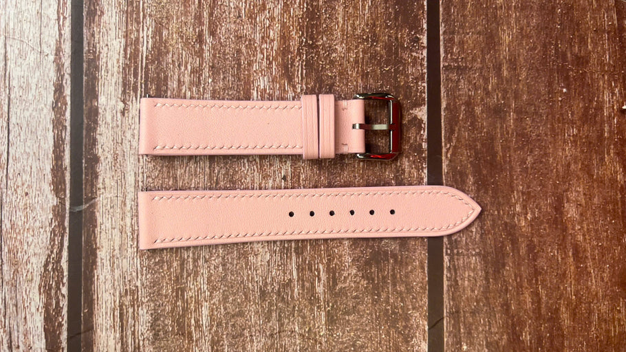 Swift Leather Watch Strap - Pink