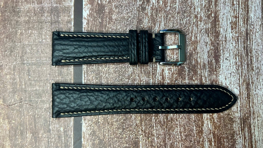 Shark Skin Watch Strap - Black