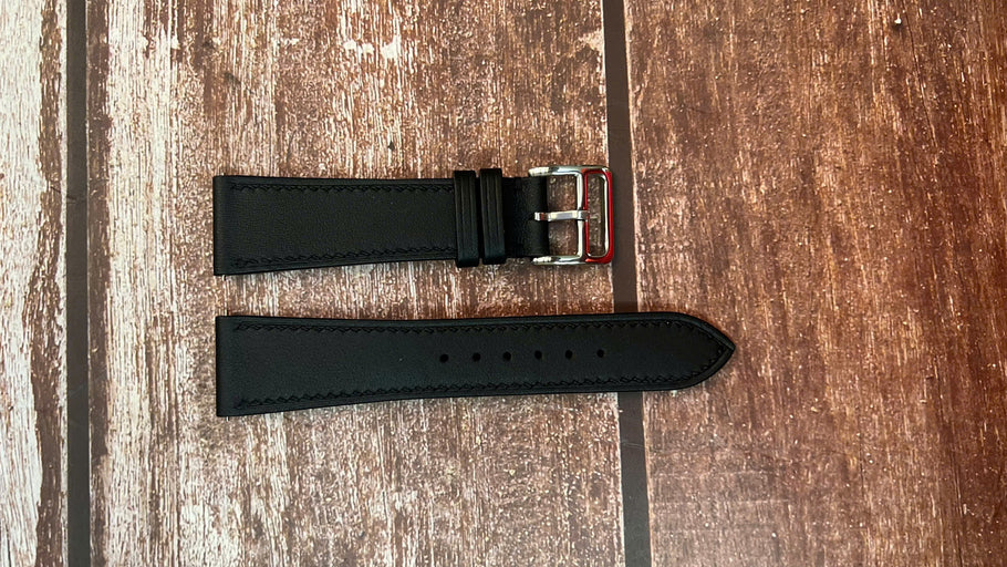 Swift Leather Watch Strap - Black For SLGH005