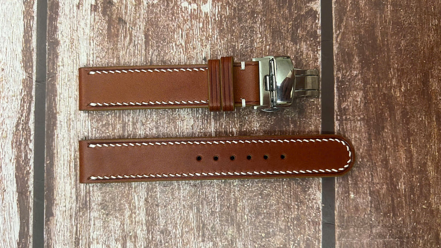 Buttero Leather Watch Strap - Brown For King Seiko 5626 1971. 4.75