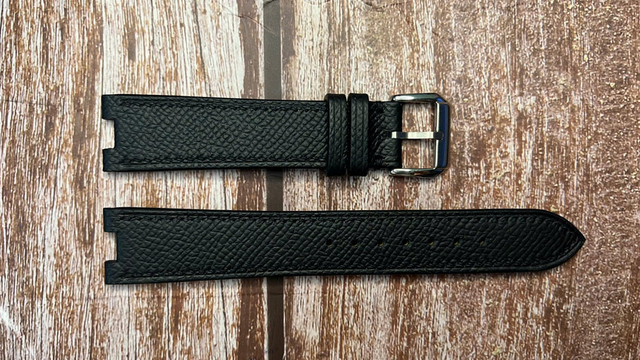 Custom Notched Straps - Center Notched For Vintage Lavin tank watch