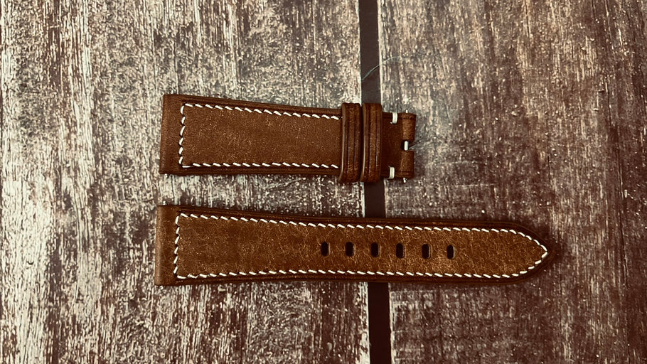 Maya Leather Watch Strap - Whisky