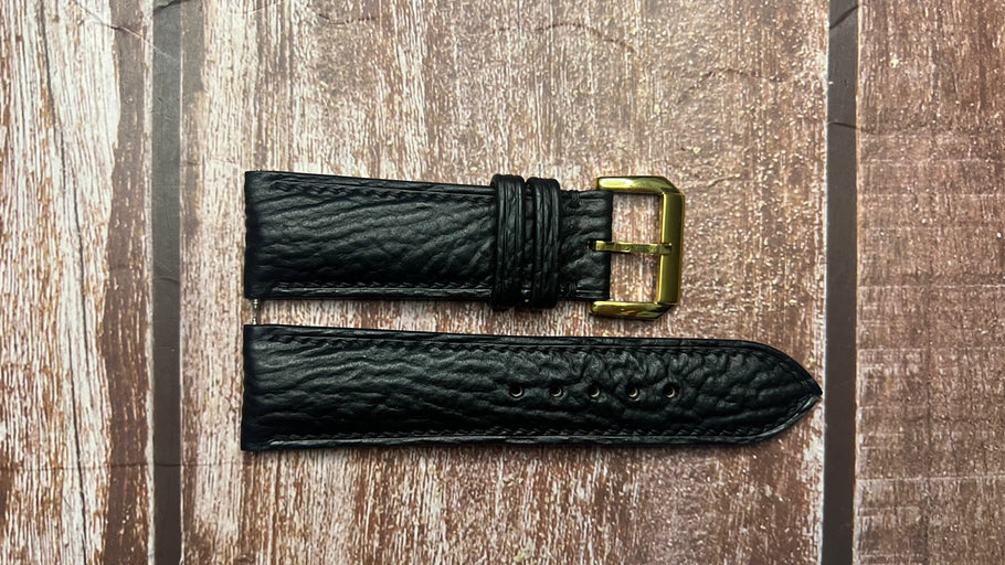 Shark Skin Watch Strap - Black For Theorema