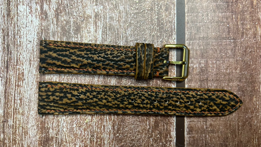 Shark Skin Watch Strap - Brown