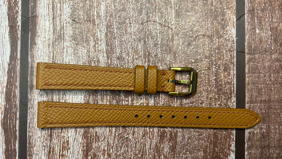 Epsom Leather Watch Strap - Tan