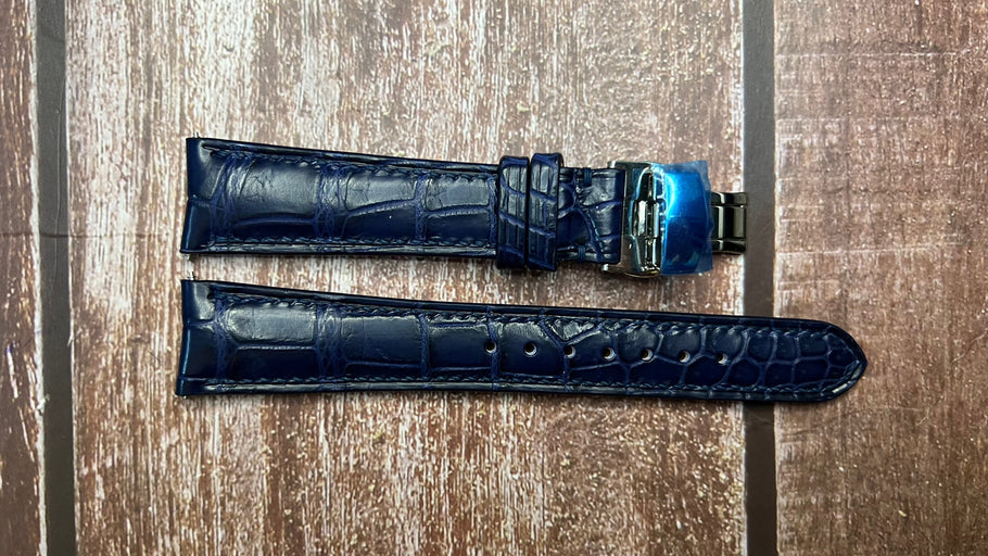 Custom Curved End Watch Straps For Glashutte Senator Panorama Date - 2007