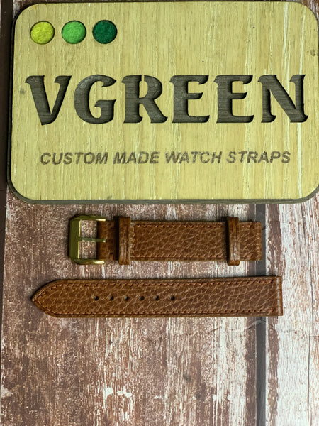 Dollaro Leather Watch Strap - Whisky For OMEGA Seamaster 351