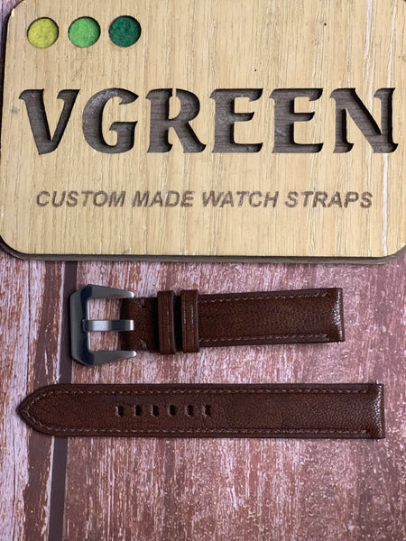 Alran Patnat Goat Leather Watch Strap - Patchouli
