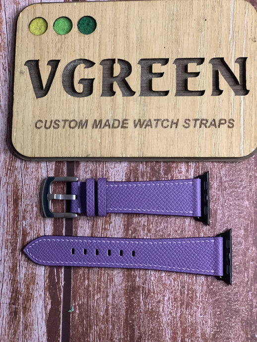 Apple Watch Strap - Epsom Leather - Purple