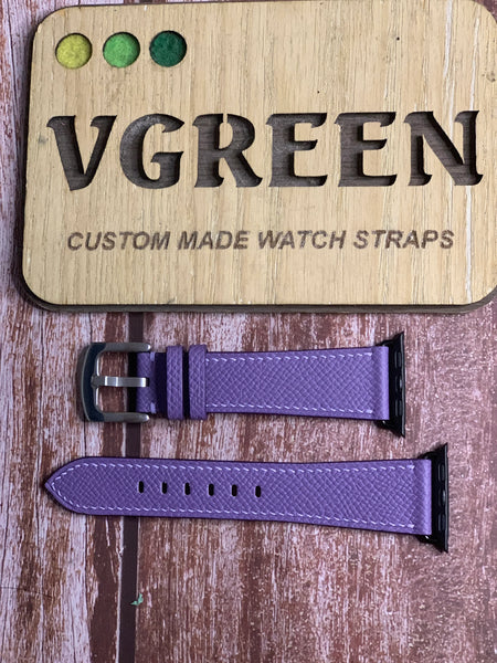 Apple Watch Strap - Epsom Leather - Purple
