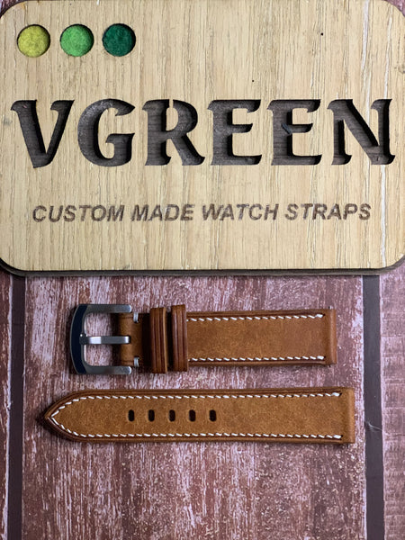 Maya Leather Watch Strap - Whisky