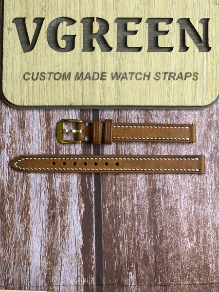 Maya Leather Watch Strap - Whisky For timex indglo