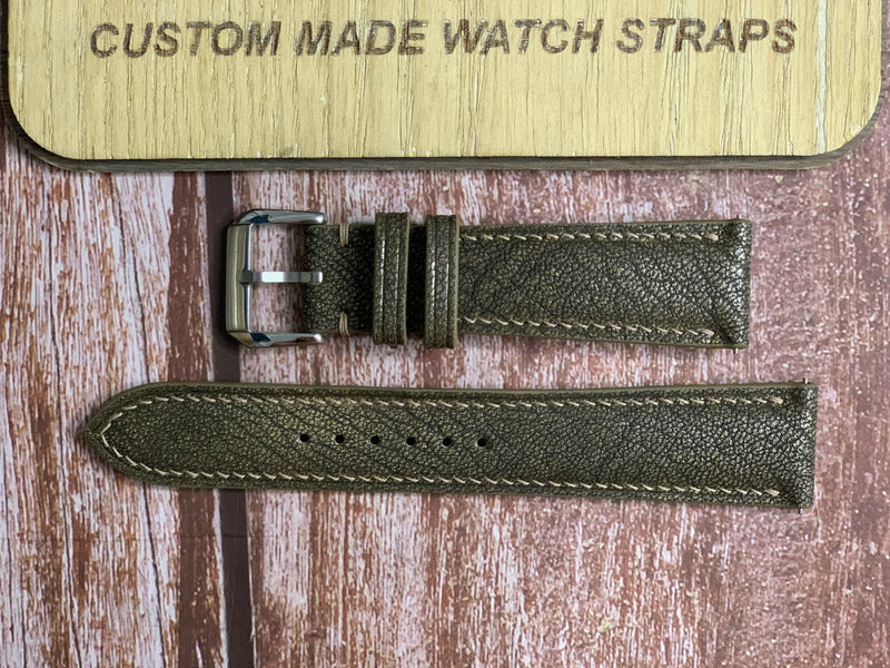 Alran Patnat Goat Leather Watch Strap - Fossil For Rolex Oyster Perpetual 41mm