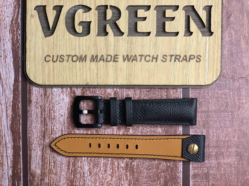 Custom Open Ended Straps For CWC black dive watch