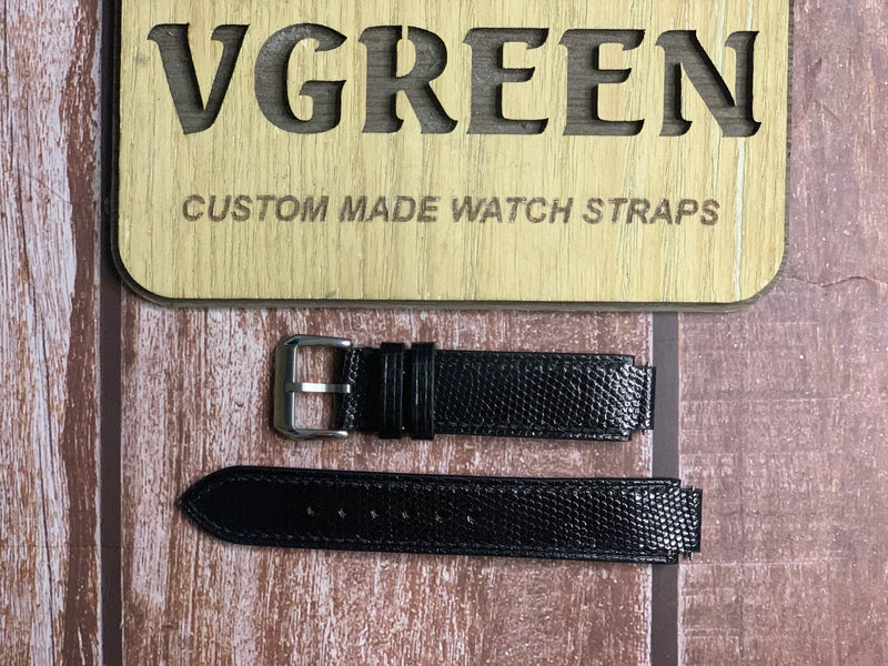 Custom Notched Straps - Corner Notched For Gruen 1950 tank watch