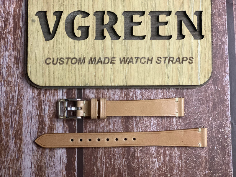Shell Cordovan Leather Watch Strap - Natural For Reverso