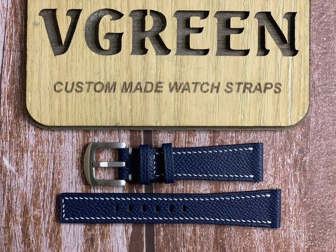 Epsom Leather Watch Strap - Navy for Lange 1815