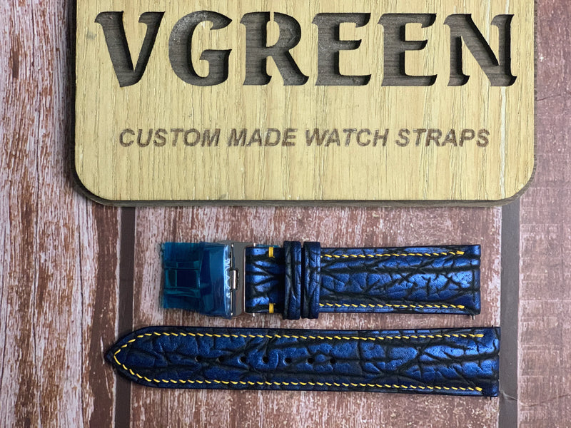 Shark Skin Watch Strap - Blue For  Oneplus Watch3