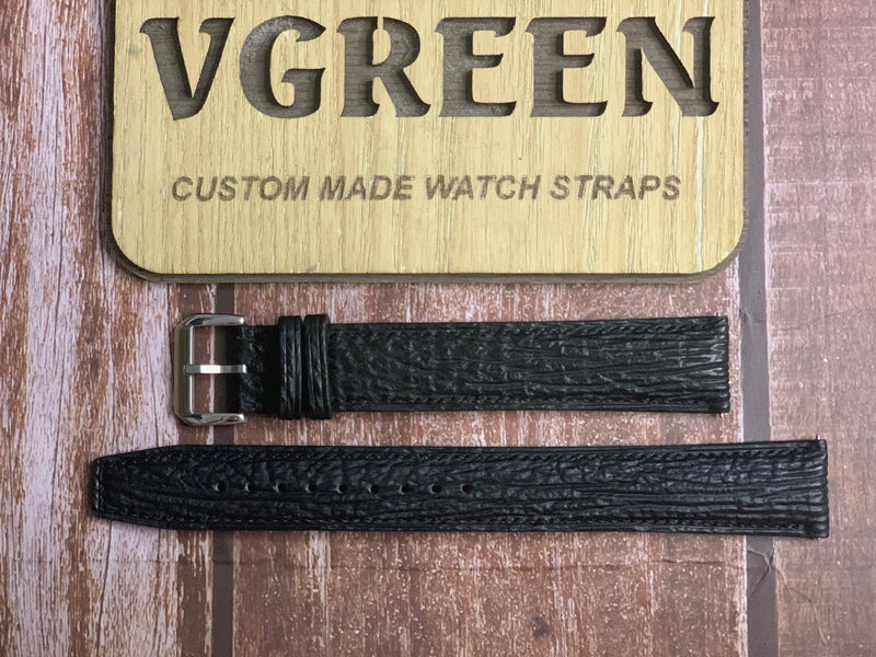 Shark Skin Watch Strap - Black For Tag haur watch