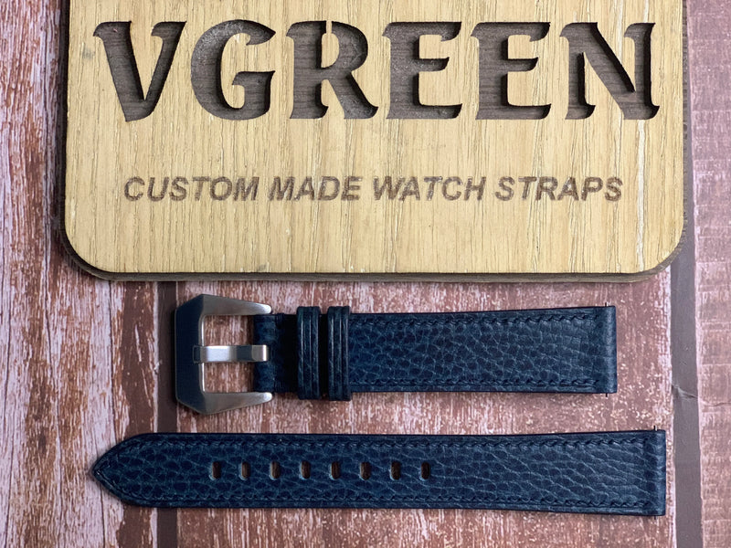 Dollaro Leather Watch Strap - Navy for citizen promaster field watch