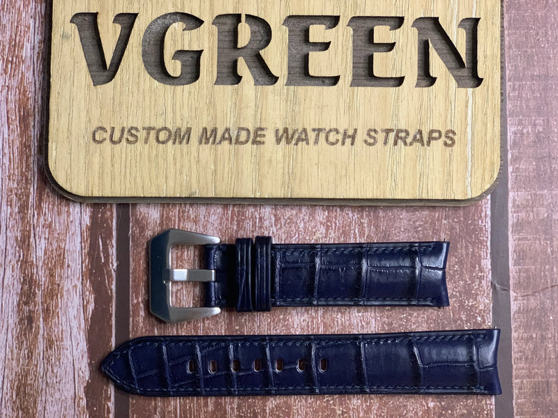 Custom Curved End Watch Straps For Piaget Polo S - G0A43001