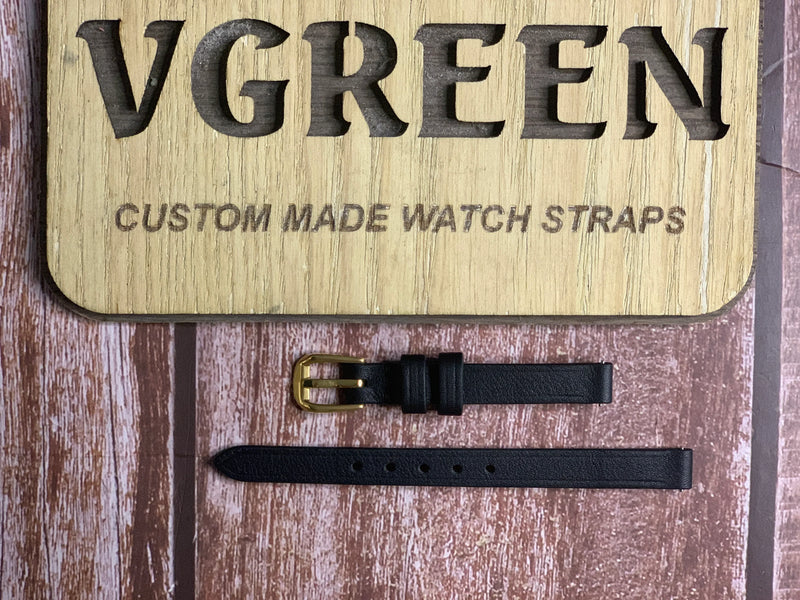 Swift Leather Watch Strap - Black For Kate spade