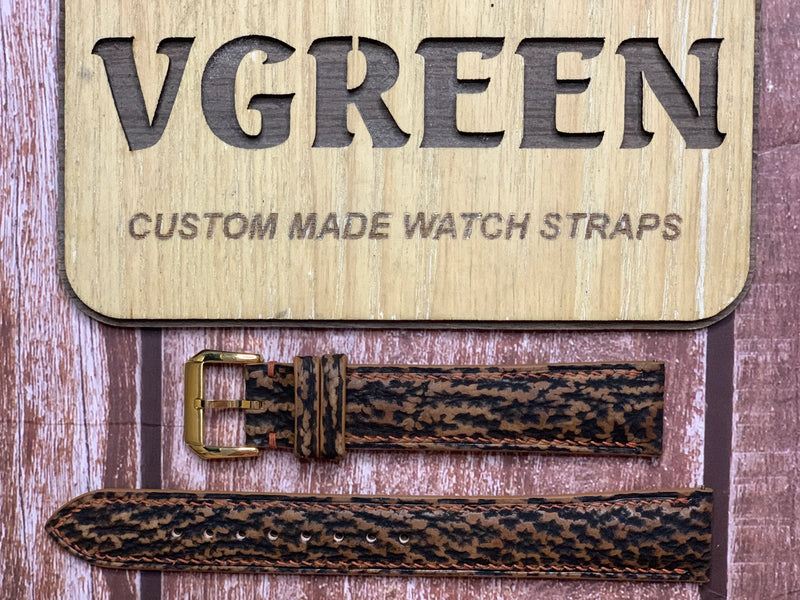 Shark Skin Watch Strap - Brown