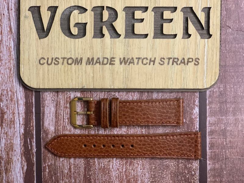 Dollaro Leather Watch Strap - Whisky