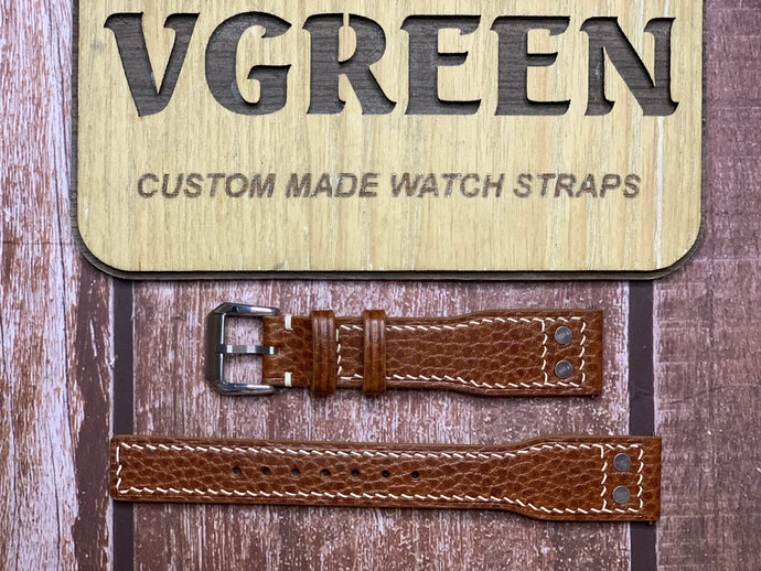 Dollaro Leather Watch Strap - Whisky for Hamilton H646150