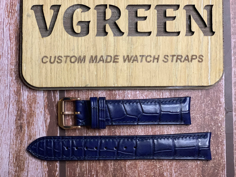 Custom Curved End Watch Straps For  Rolex Cellini Moone