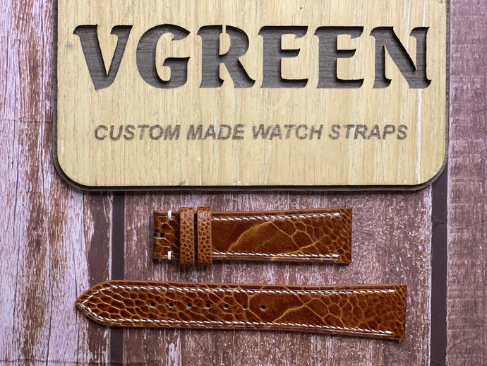 Ostrich Leg Leather Watch Strap - Rooibos Tea for DJ 41