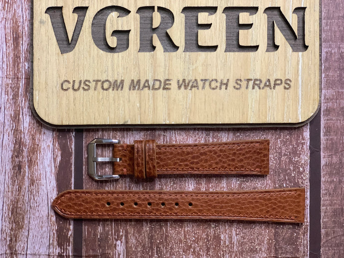 Dollaro Leather Watch Strap - Whisky for  a king Seiko 45ks