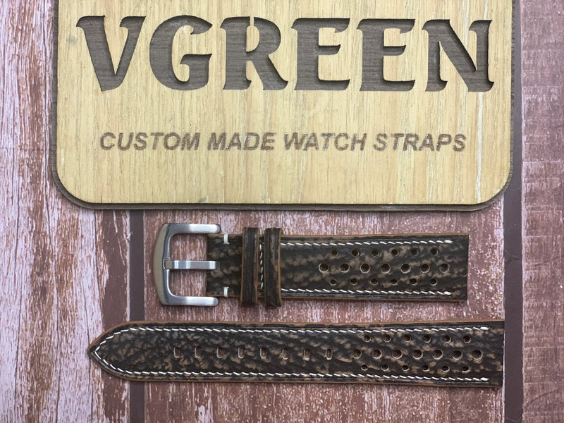 Shark Skin Watch Strap - Brown for citizen