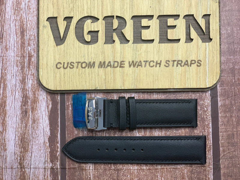 Swift Leather Watch Strap - Black