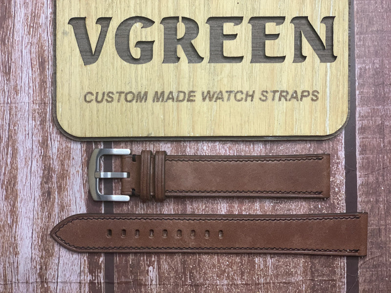 Maya Leather Watch Strap - T Moro for beaufort aerotimer 40 mm case