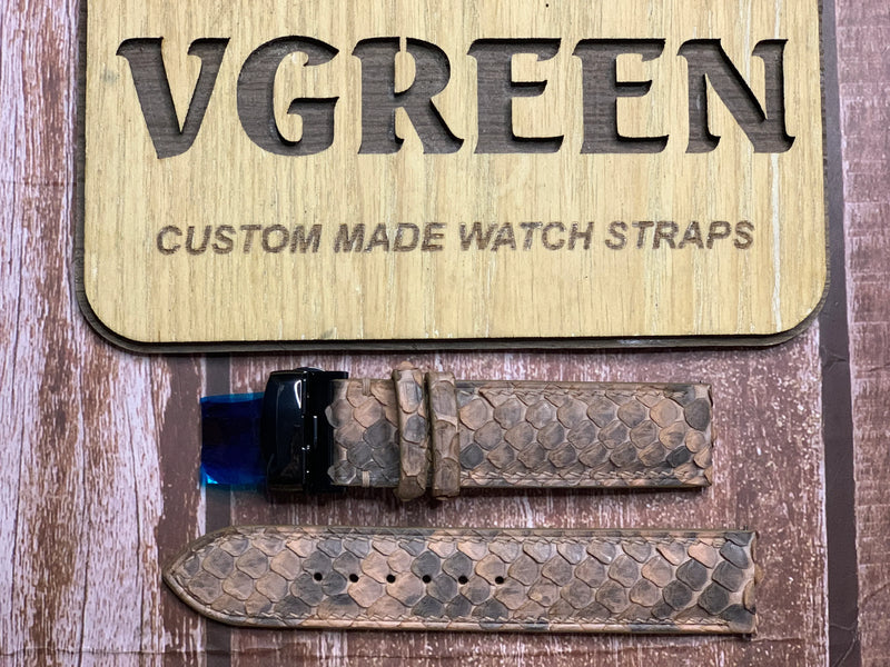 Snake Skin Watch Strap - Copper