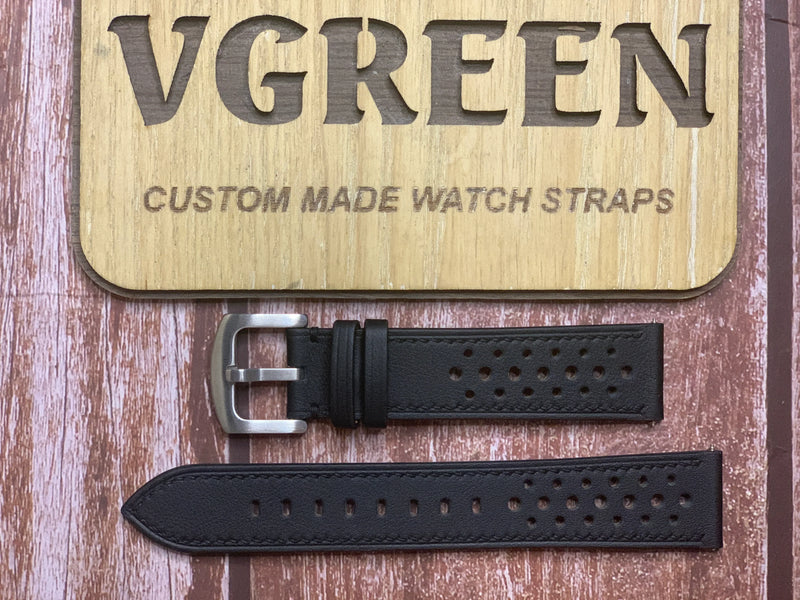 Custom Racing/ Rally Straps for Longines Hydroconquest Quartz 44mm Black Dial